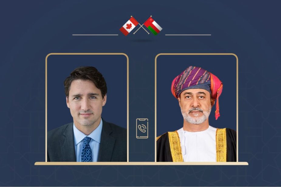 His Majesty the Sultan receives a phone call from the Canadian Prime Minister His Majesty the Sultan receives a phone call from the Canadian Prime Minister