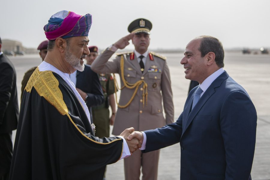 His-Majesty-Sukltan-Haitham-welcomes-President-El-Sisi-of Egypt-to-Oman His-Majesty-Sukltan-Haitham-welcomes-President-El-Sisi-of Egypt-to-Oman