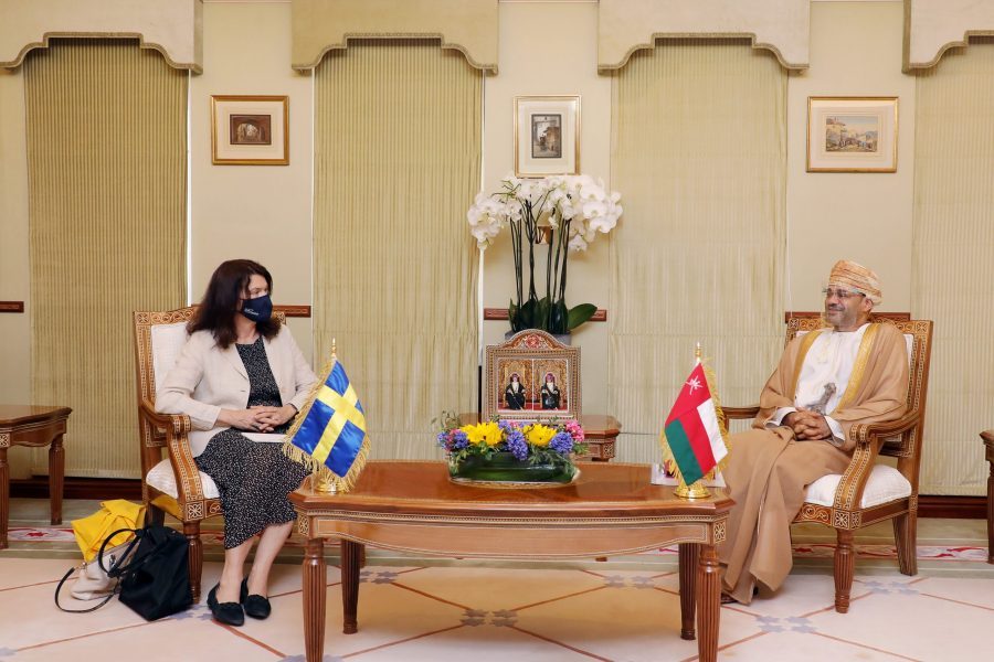 Foreign Minister receives Swedish counterpart Foreign Minister receives Swedish counterpart