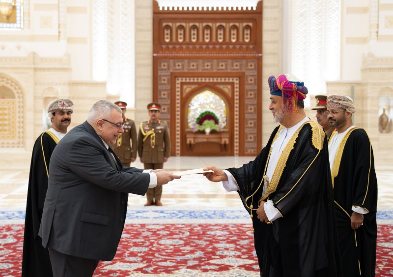 جلالة السُّلطان المعظّم يتقبّل أوراق اعتماد عددٍ من السفراء