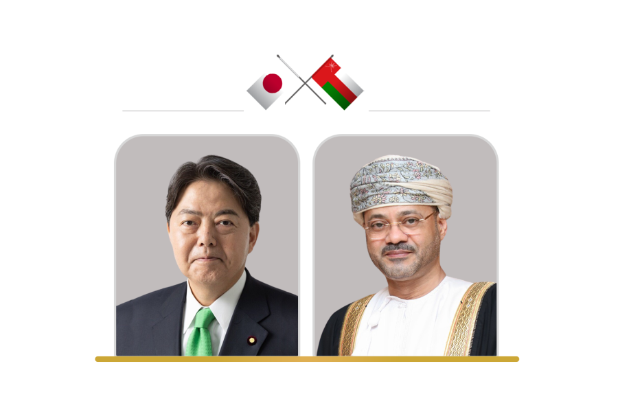 phone-call-Minister-of-Foreign-Affairs of-Oman-and-Japan phone-call-Minister-of-Foreign-Affairs of-Oman-and-Japan