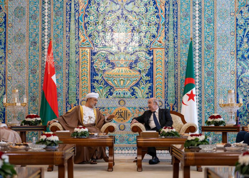 His Majesty The Sultan arrives in Algeria