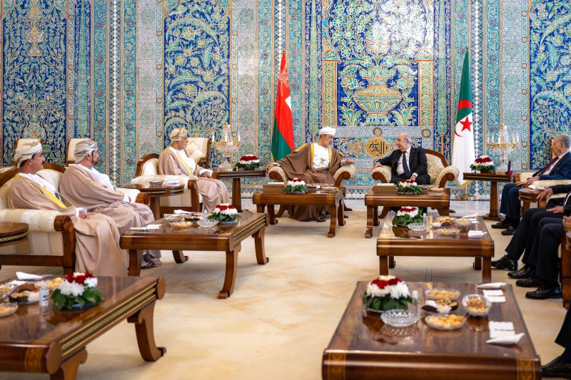 His Majesty The Sultan arrives in Algeria