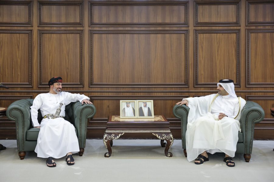 Ambassador-Ammar-meets-Minister-of-Culture Omani Ambassador to Qatar-meets-Minister-of-Culture