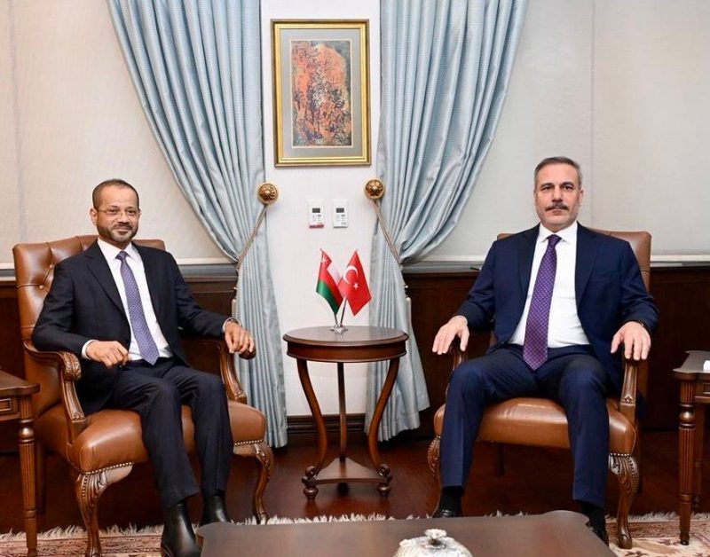 Oman's Foreign Minister holds talks with Foreign Minister of the Republic of Türkiye, in the Turkish capital Ankara.