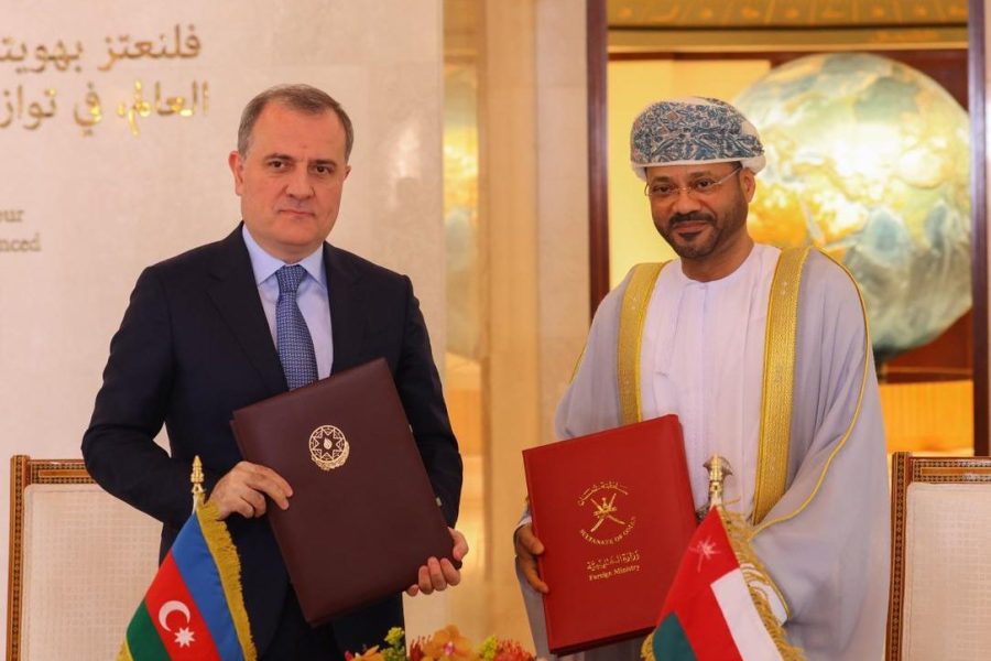 Az معالي السيد وزير الخارجية يستقبل وزير الشؤون الخارجية بأذربيجان