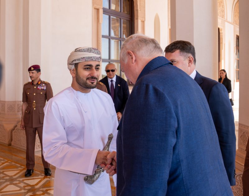 His Majesty receives Belarus President