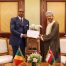 His Majesty receives written message from President of Congo