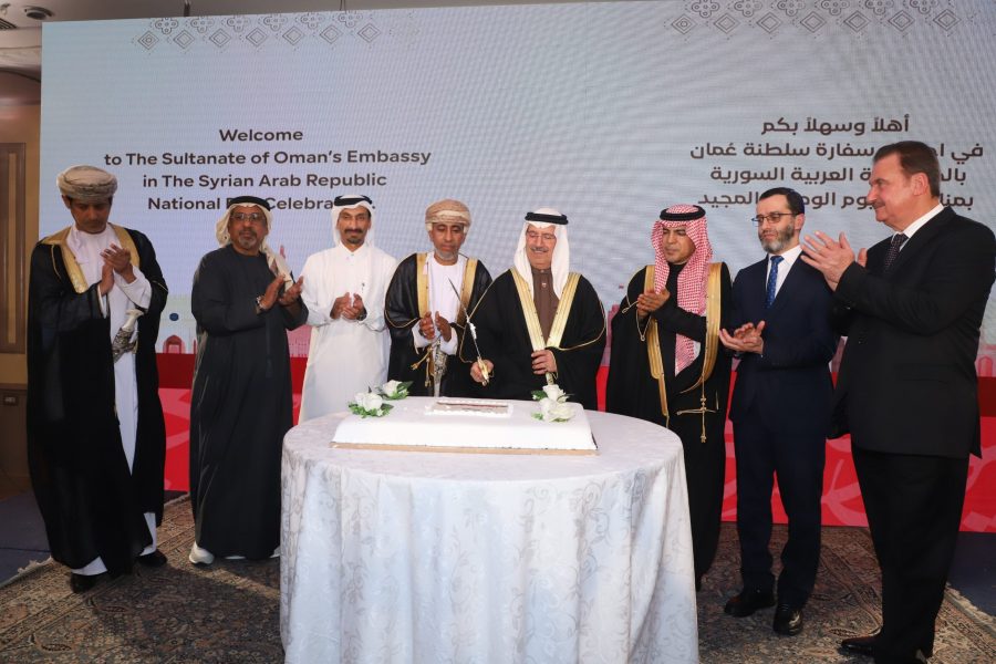 سوريا: سفارة سلطنة عمان تقيم حفلا بمناسبة اليوم الوطني سوريا: سفارة سلطنة عمان تقيم حفلا بمناسبة اليوم الوطني
