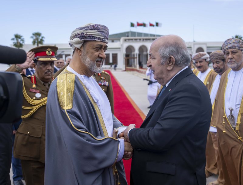 His Majesty departs Algeria