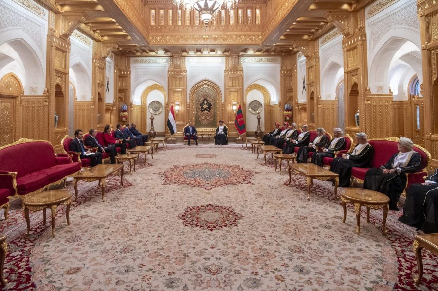 Egypt and Oman جلسة مباحثات بين سلطنة عمان ومصر