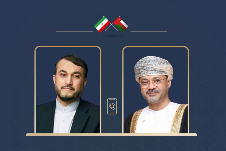 Sayyid-Badr-phone call-with-Hossein-Abdollahian-Iran-Foreign-Minister Sayyid-Badr-phone call-with-Hossein-Abdollahian-Iran-Foreign-Minister