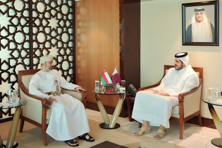 Qatar: His Excellency the Ambassador of the Sultanate of Oman meets with His Excellency the Sheikh, Minister of Trade and Industry Qatar: His Excellency the Ambassador of the Sultanate of Oman meets with His Excellency the Sheikh, Minister of Trade and Industry
