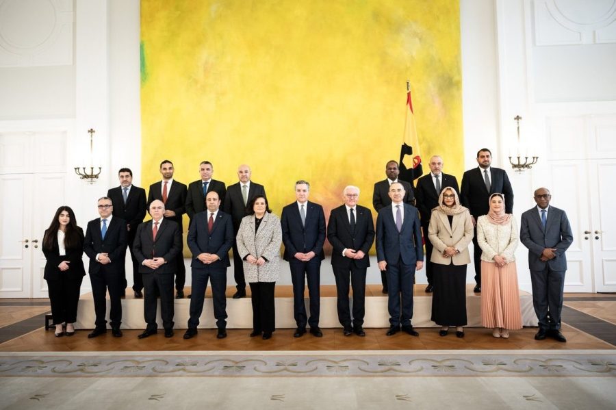 Berlin: Ambassadors of Arab countries meet with the President of the Federal Republic of Germany Berlin: Ambassadors of Arab countries meet with the President of the Federal Republic of Germany