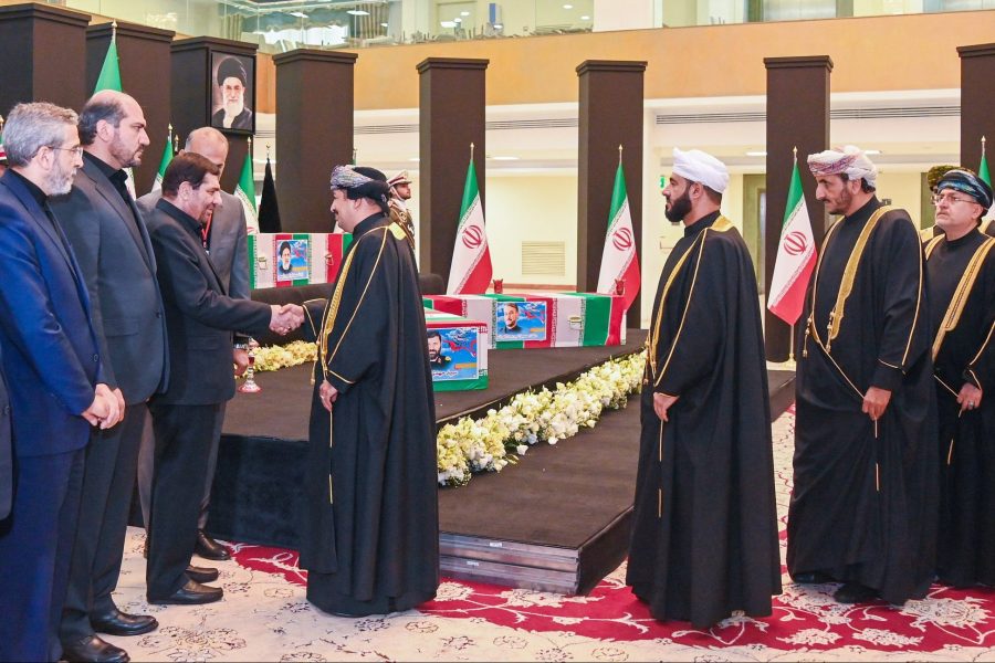 Oman delegation conveys the condolences of His Majesty to the head of Iran’s executive authority. Oman delegation conveys the condolences of His Majesty to the head of Iran's executive authority.