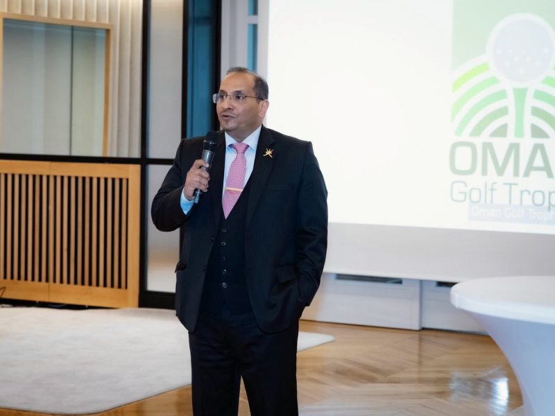 Ambassador in France speaking at Oman Golf Trophy 2024