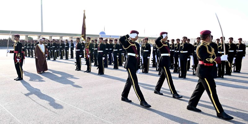 Minister at Royal Guard of Oman celebration