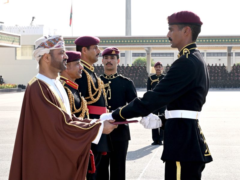 Minister at Royal Guard of Oman celebration