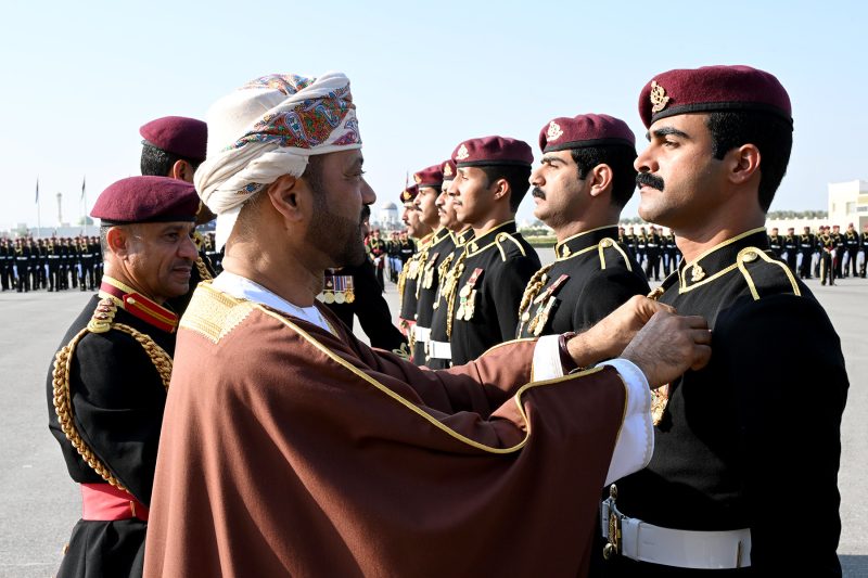 Minister at Royal Guard of Oman celebration
