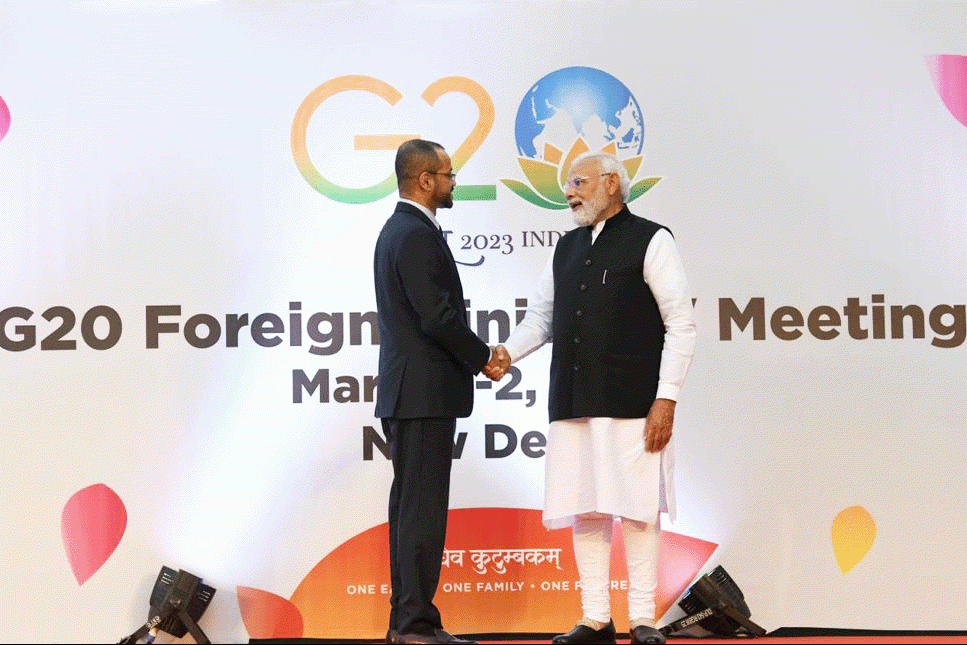 His Excellency Narendra Modi, Prime Minister of India, receives His Excellency the Minister of Foreign Affairs Narendra-Modi-Indian-PM-receives-Oman-Foreign-Minister