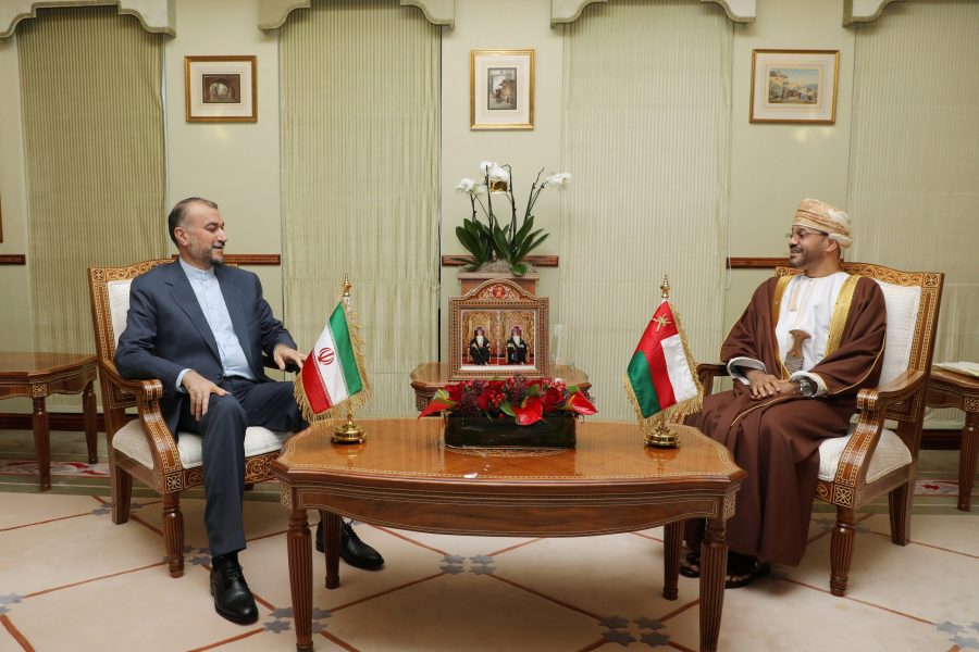 Omani-Foreign-Minister-Sayyid-Badr-meets-Foreign-Minister-of-Iran