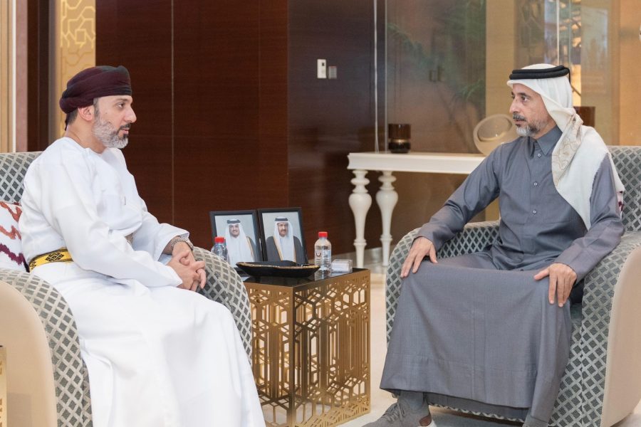 IMG_7310 His Excellency Ambassador Ammar bin Abdullah bin Sultan Al Busaidi met this morning with His Excellency Salah bin Ghanem Al Ali, Minister of Sports and Youth.