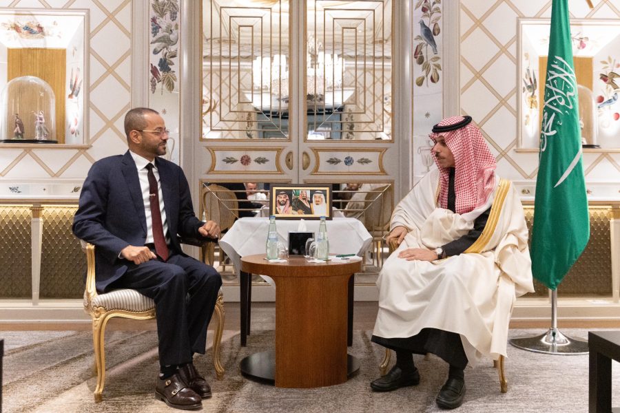 Sayyid Badr meets with the Saudi Foreign Minister Sayyid Badr meets with the Saudi Foreign Minister
