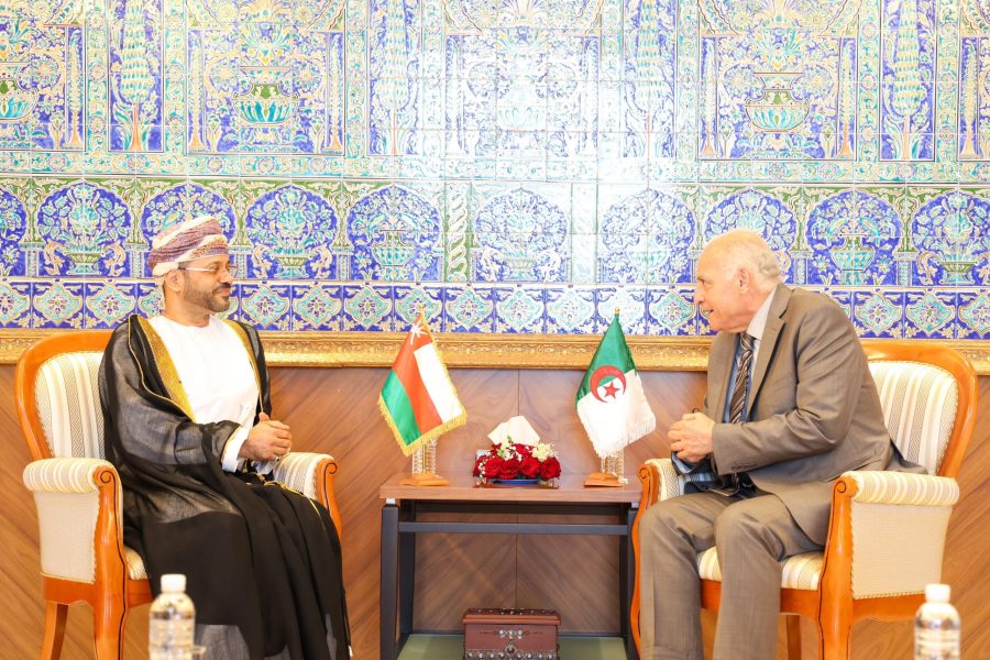Sayyid Badr in talks with Algerian Foreign Minister Sayyid Badr in talks with Algerian Foreign Minister