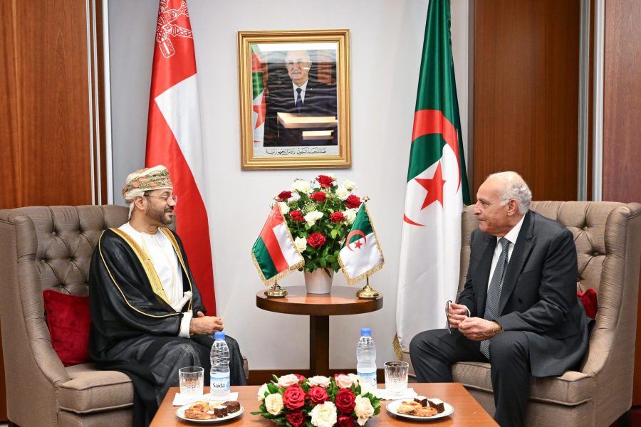 Sayyid Badr with Algerian Foreign Minister Foreign Minister meets Algerian Foreign Minister