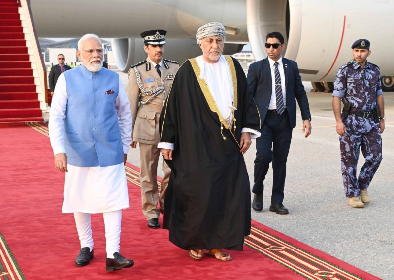 Indian Prime Minister arrives in Oman