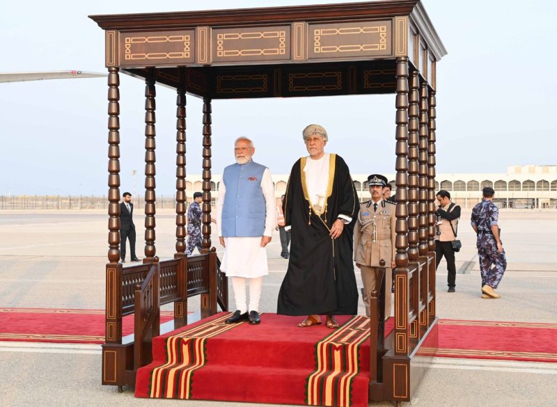 Indian Prime Minister arrives in Oman