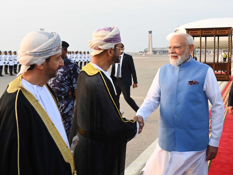Indian Prime Minister arrives in Oman