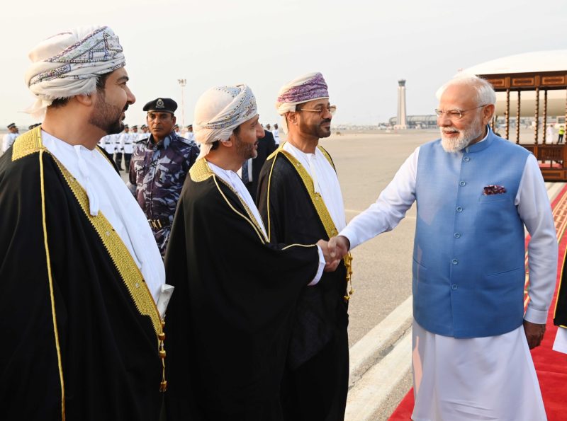 Indian Prime Minister arrives in Oman