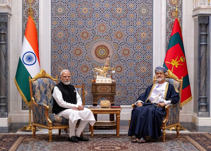 جلالةُ السُّلطان المعظم ودولة رئيس الوزراء الهندي يعقدان جلسة مباحثات