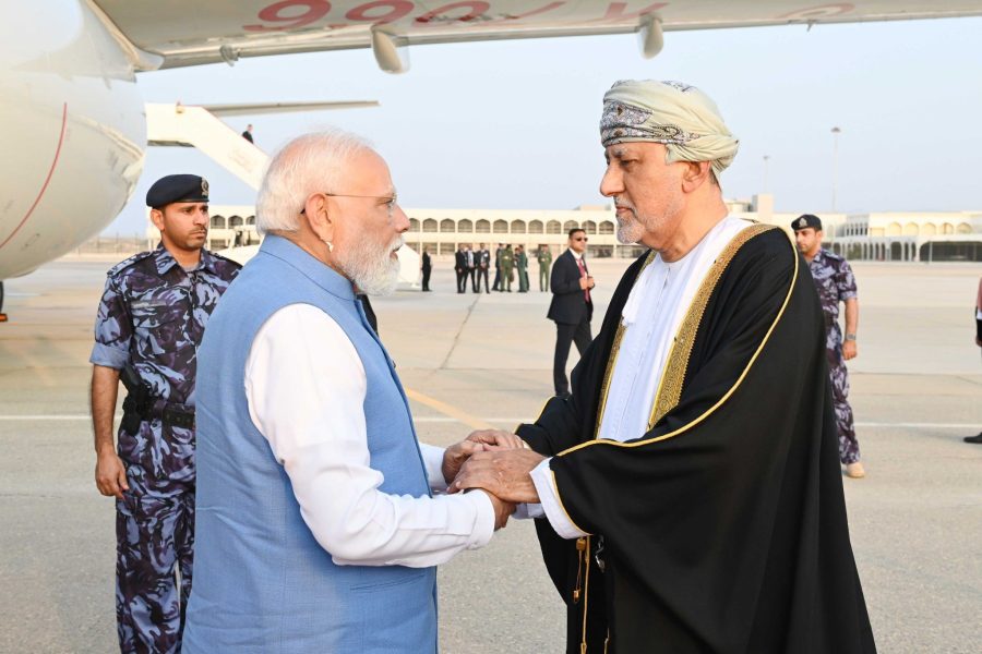 Indian Prime Minister arrives in Oman Indian Prime Minister arrives in Oman
