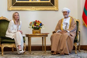 جلالة السلطان المعظم يلتقي رئيسة الوزراء الإيطالية