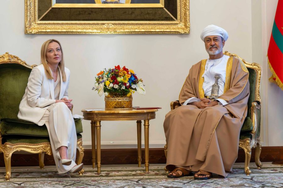 Meloni 2 جلالة السلطان المعظم يلتقي رئيسة الوزراء الإيطالية