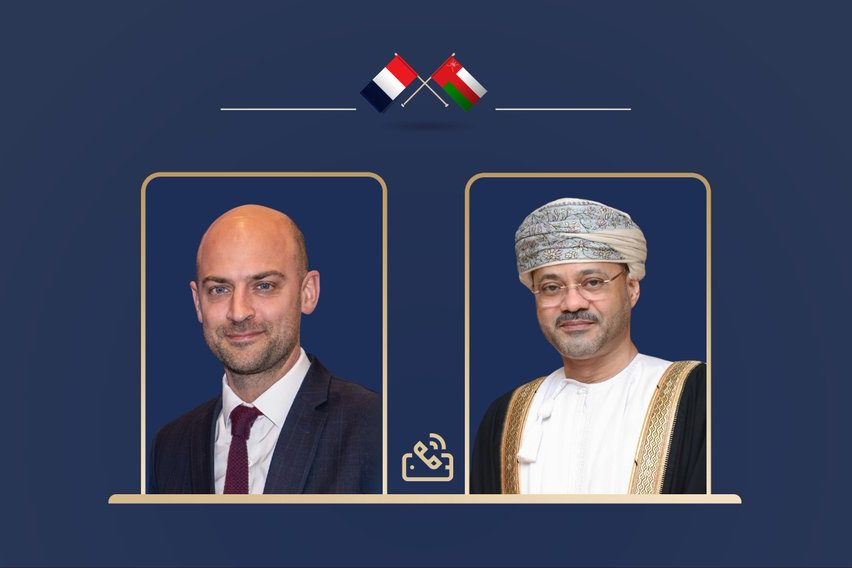 معالي السيد وزير الخارجية يتلقى اتصالا هاتفيا من نظيره الفرنسي