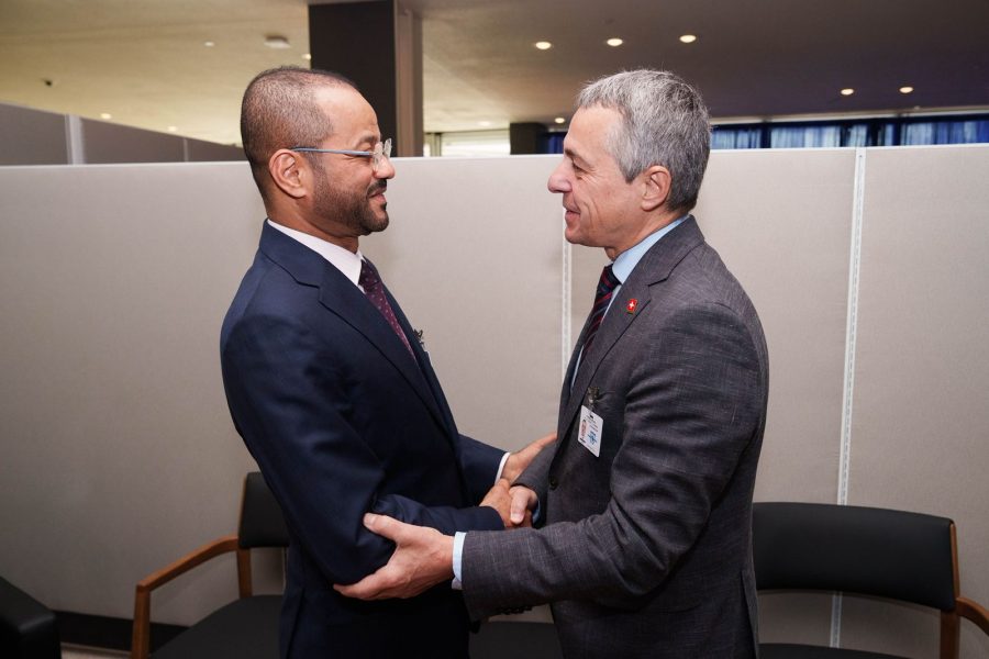 SWISS معالي السيد وزير الخارجية يلتقي نظيره السويسري في نيويورك