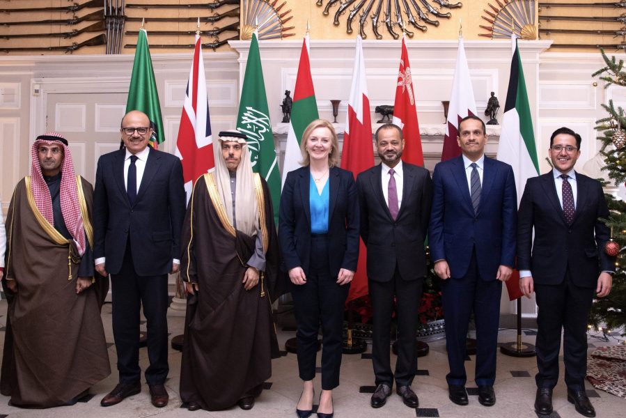 The Sultanate of Oman participates in the ministerial meeting between the Cooperation Council and the United Kingdom Oman_at_GCC_Ministers_meeting_with_UK_Foreign_Miniuster