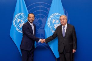 معالي السيد وزير الخارجية يلتقي الأمين العام للأمم المتحدة في نيويورك