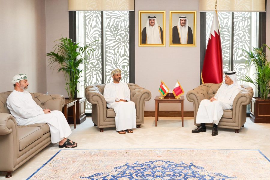 Sayyid-Badr-With-the-Qatari-Foreign-Minister Sayyid-Badr-With-the-Qatari-Foreign-Minister