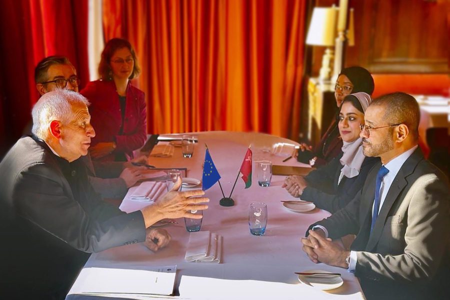 WhatsApp Image 2024-01-11 at 6.59.39 PM His Excellency the Foreign Minister meets with the High Representative of the European Union for Foreign and Security Policy and the Vice-President of the European Commission