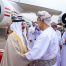 His Majesty welcomes King Hamad of Bahrain upon his arrival in Dhofar