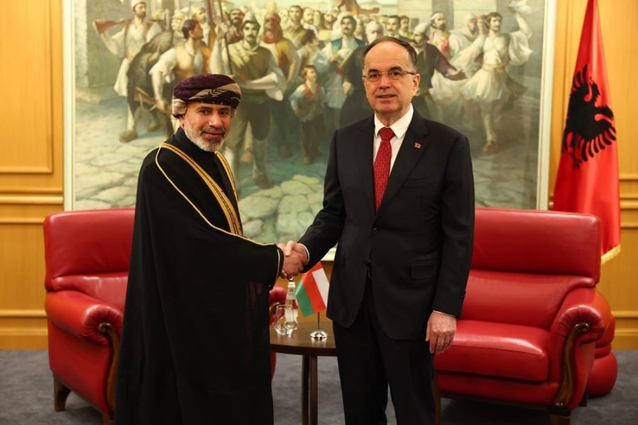 The Ambassador of the Sultanate of Oman presents his credentials to the Albanian President The Ambassador of Oman presents credentials to Albanian President