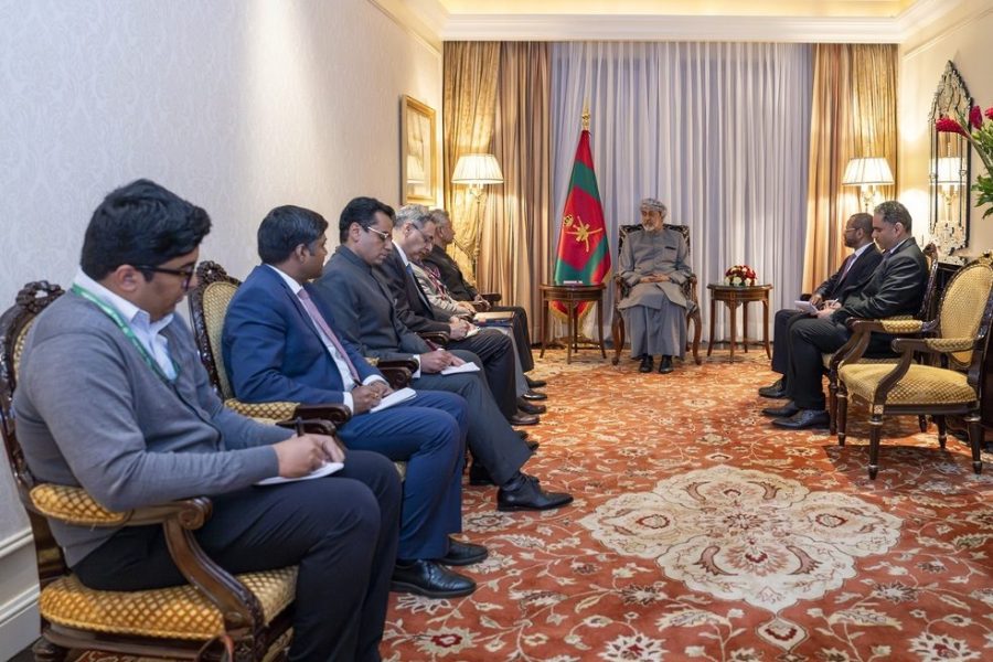 His Majesty the Sultan meets Indian Foreign Minister His Majesty the Sultan meets Indian Foreign Minister