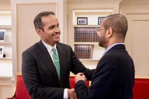 معالي السيد وزير الخارجية يبحث تطورات الأوضاع في المنطقة مع نظيره القطري في نيويورك