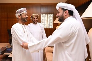 معالي السيد وزير الخارجية يلتقي وزير الدولة بالخارجية القطرية