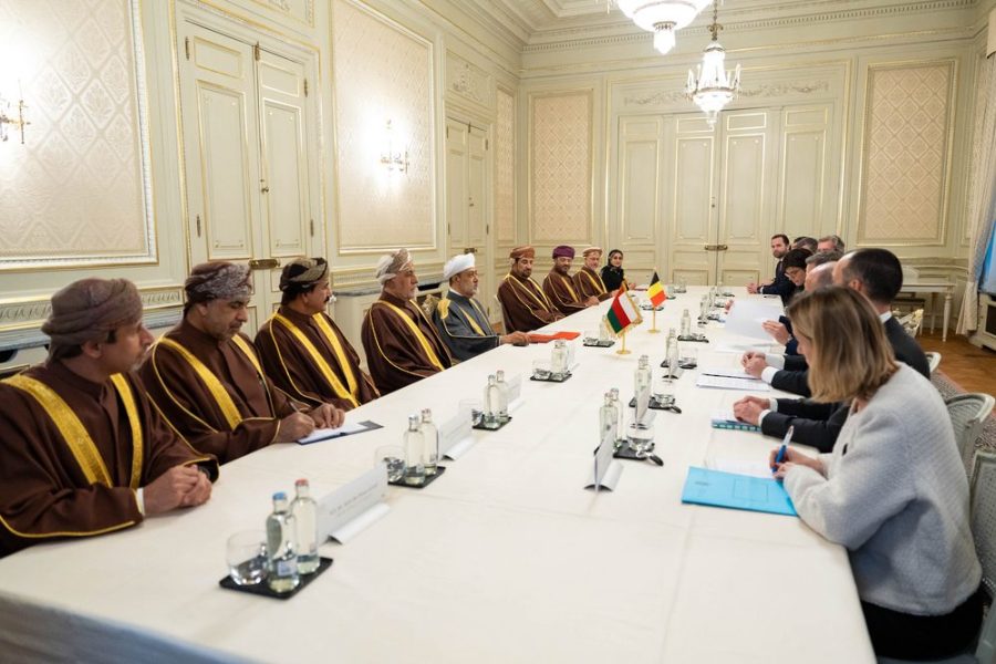 جلالةُ السُّلطان المعظم ودولة رئيس الوزراء البلجيكي يعقدان جلسة مُباحثات جلالةُ السُّلطان المعظم ودولة رئيس الوزراء البلجيكي يعقدان جلسة مُباحثات