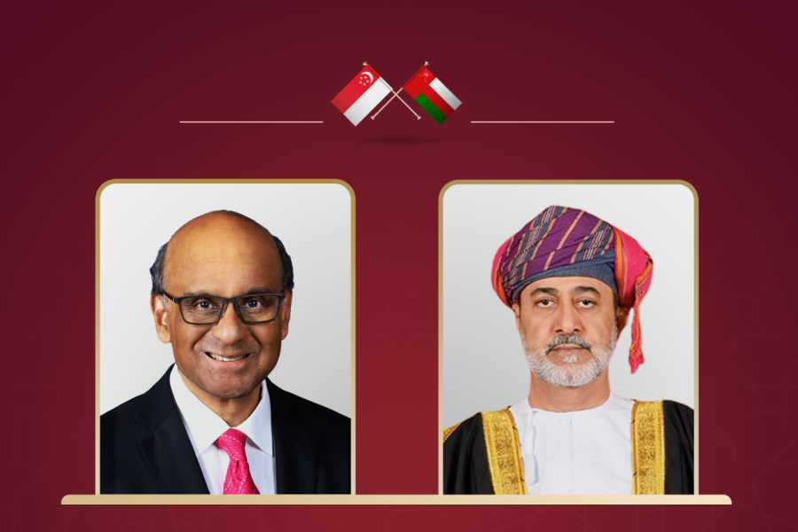 برقية شكر لسنغافورة His Majesty the Sultan sends a cable of thanks to the Singaporean President
